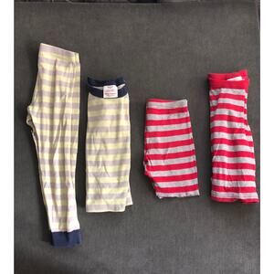 Bundle 2 Hanna Andersson play condition pajama sets red gray green gray stripe